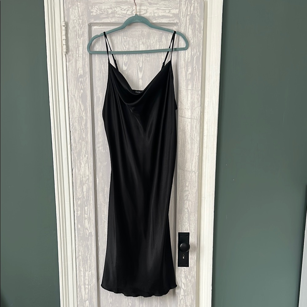Elegant Black Slip Dress